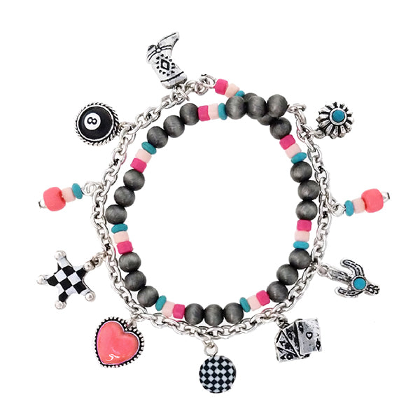 Cowgirl Charm Wrap Bracelet