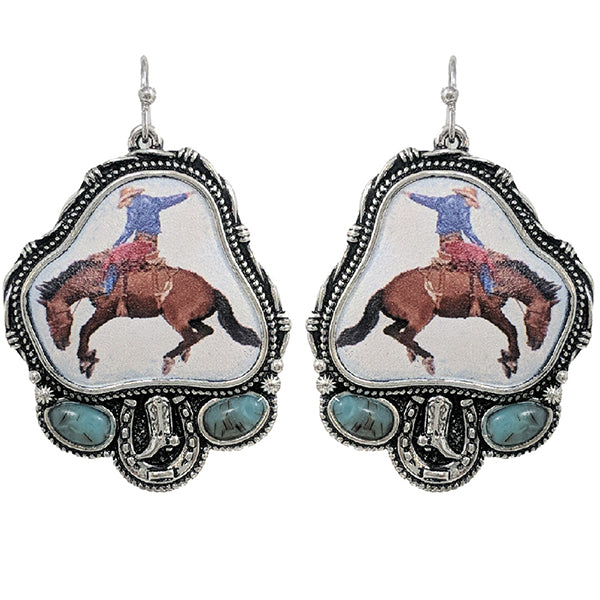 Rodeo Cowboy Earrings