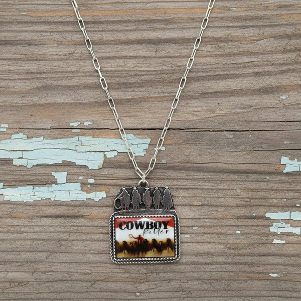 Western Scene Cowboy Killer Necklace