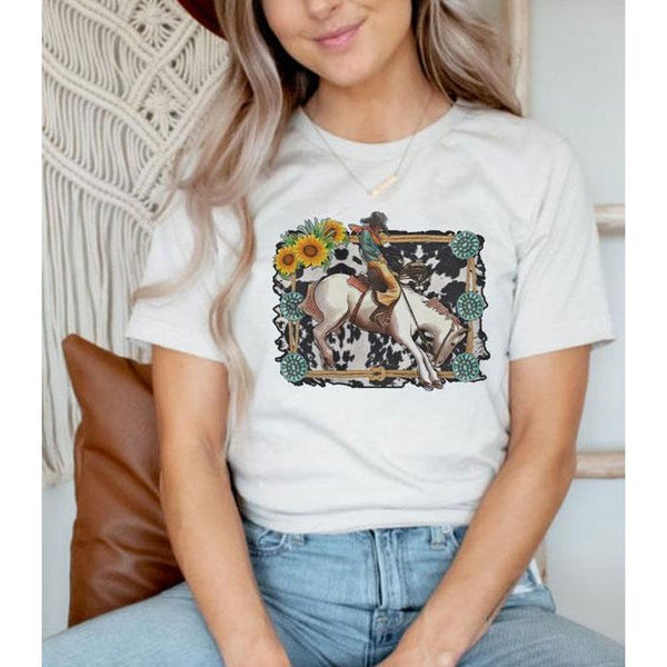 Sunflower Bronc Graphic Tee