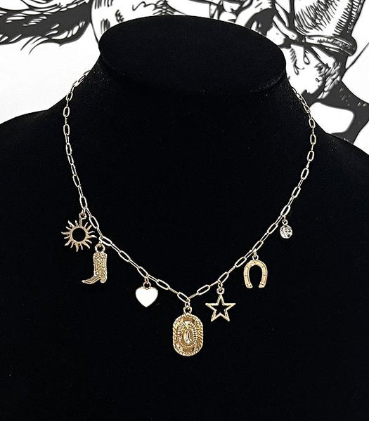 Western Charm Necklace - Gold