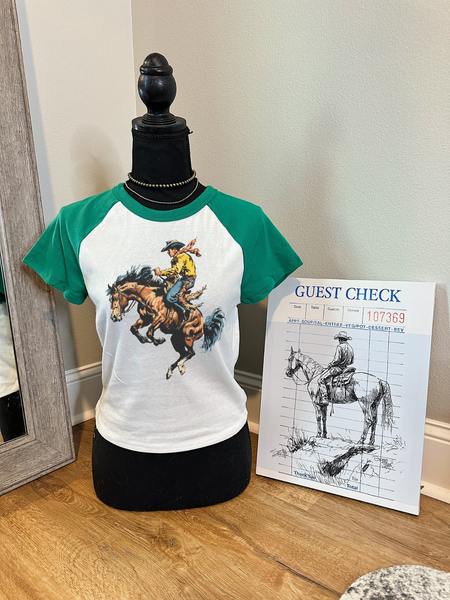 Buckin’ Cowboy Baby Tee