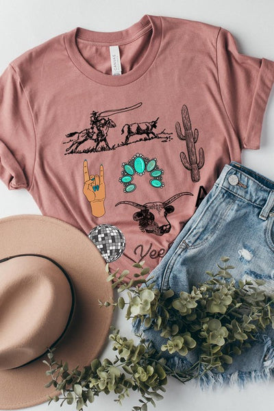 Western Life Tee - Multiple Colors