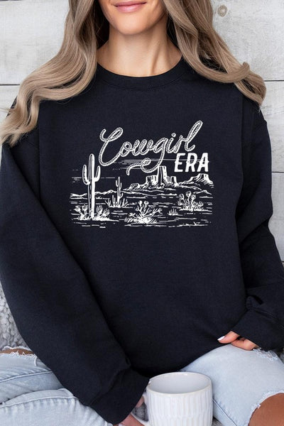 Cowgirl Era Graphic Fleece Sweatshirt - Multiple Colors