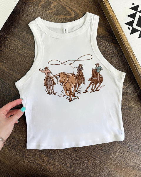 Cowboys Cropped Tank