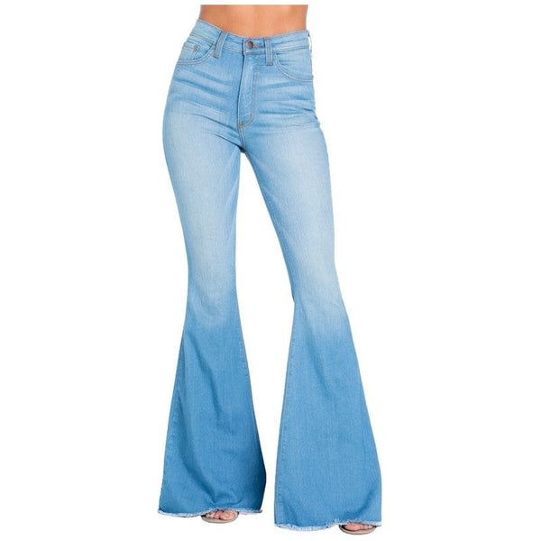 Logan Bell Bottom Jean in Light Wash