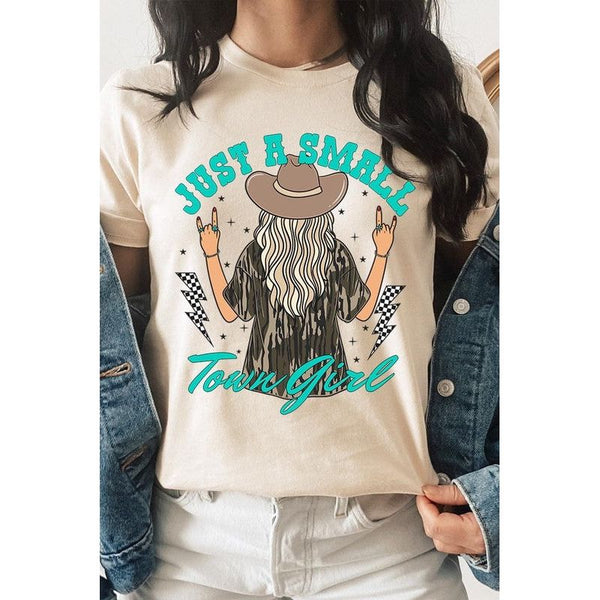 Just a small town girl Camo Graphic Tee