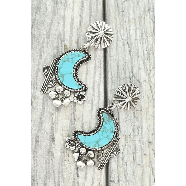 Desert Nights Moon Earrings