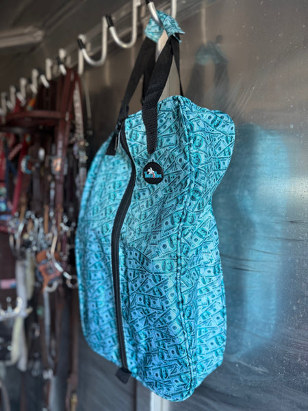 Dash for Cash (Turquoise) Luxury Tack Bag