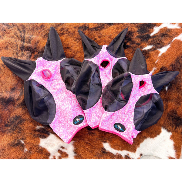 Dash for Cash (Pink) Fly Mask