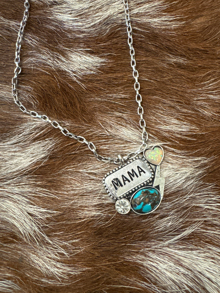 Mama Bolt Stone Necklace