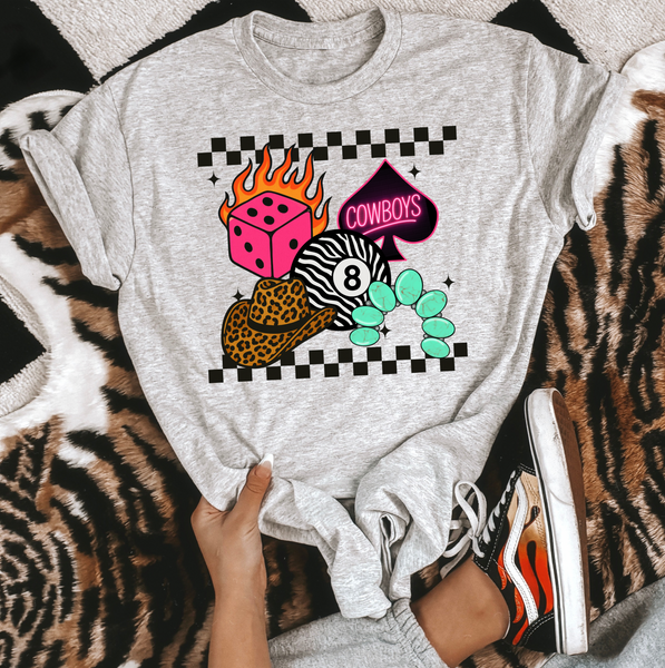 Cowboys Collage TEE or CREWNECK