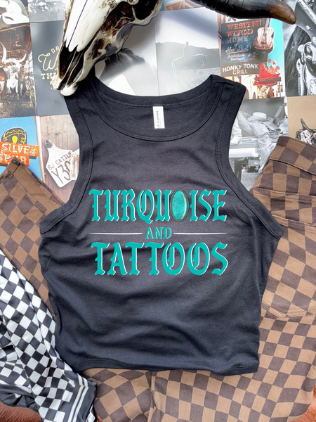 Turquoise & Cowboys Tank