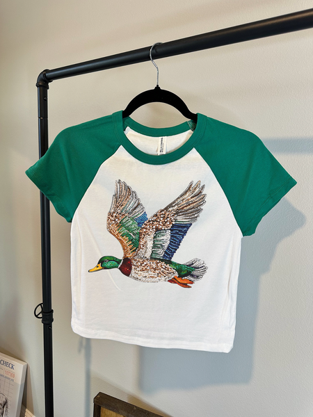 Rhinestone Mallard Baby Tee