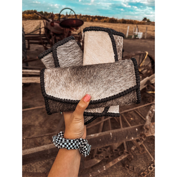 The Hazy Elva Wallet (Black Leather ) a Haute Southern Hyde by Beth Marie Exclusive