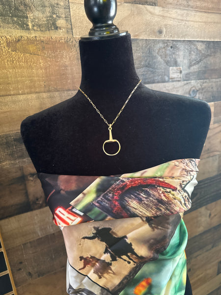 The Snaffle Bit Pendant Necklace - 2 Colors