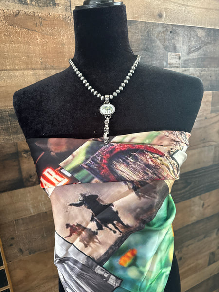Horse & Saddle Necklace