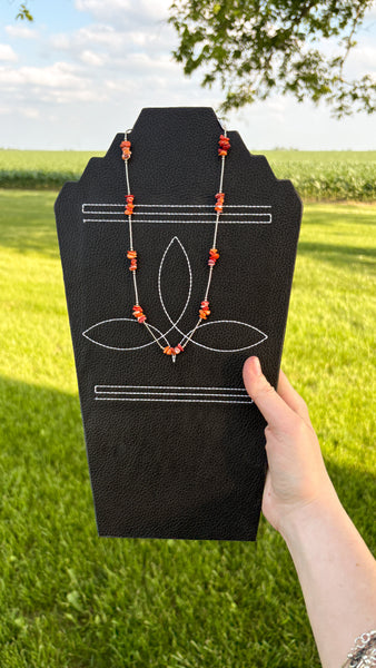 LIQUID SILVER SPINY OSYTER NECKLACE