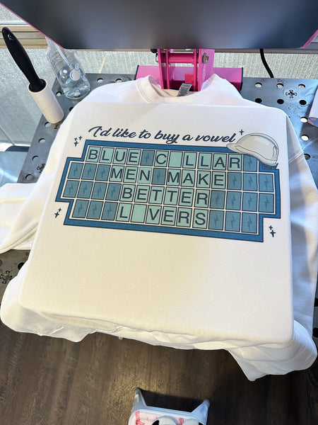 Buy a Vowel TEE or CREWNECK