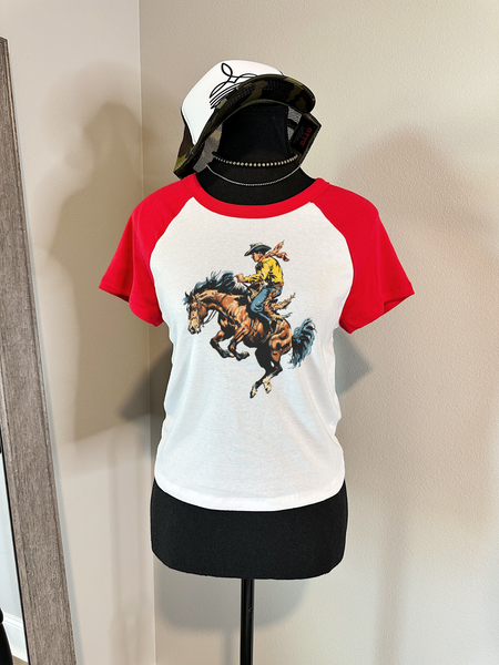 Buckin’ Cowboy Baby Tee