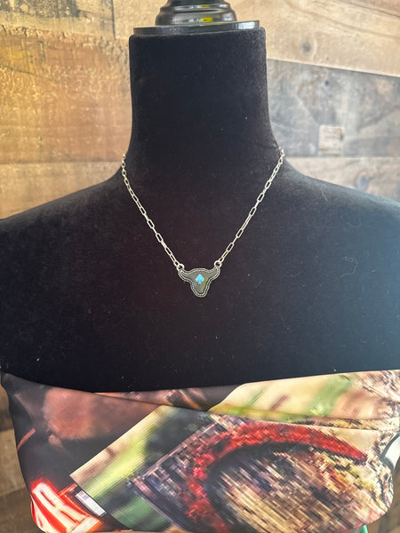 Spade Steer Necklace