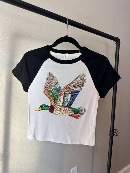 Rhinestone Mallard Baby Tee