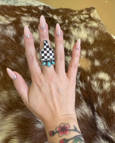 Checker Tag Ring