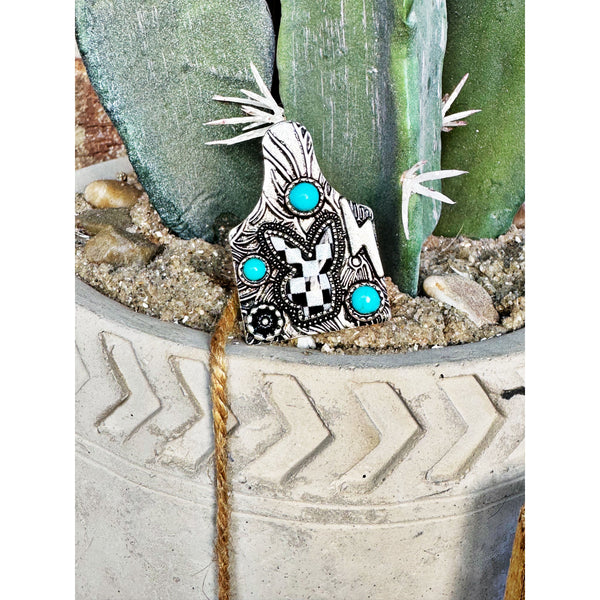 Checker Bunny Ring