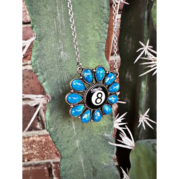 8 Ball Turquoise Opal Necklace