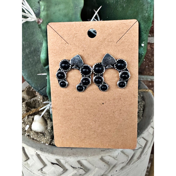 Spaded Earrings - Black