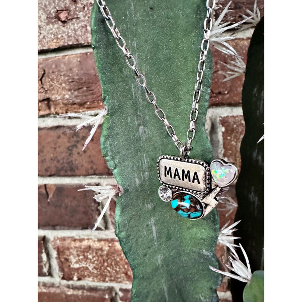 Mama Bolt Stone Necklace