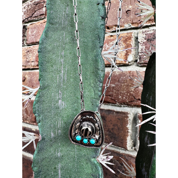Dainty Cowboy Hat Necklace