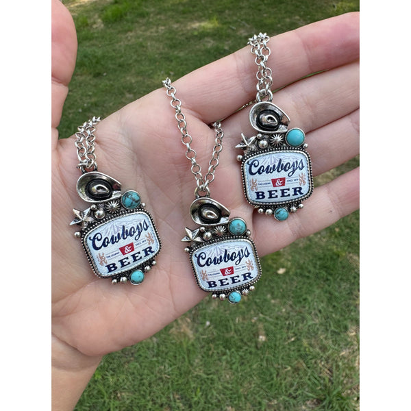 Cowboys & Beer Necklace
