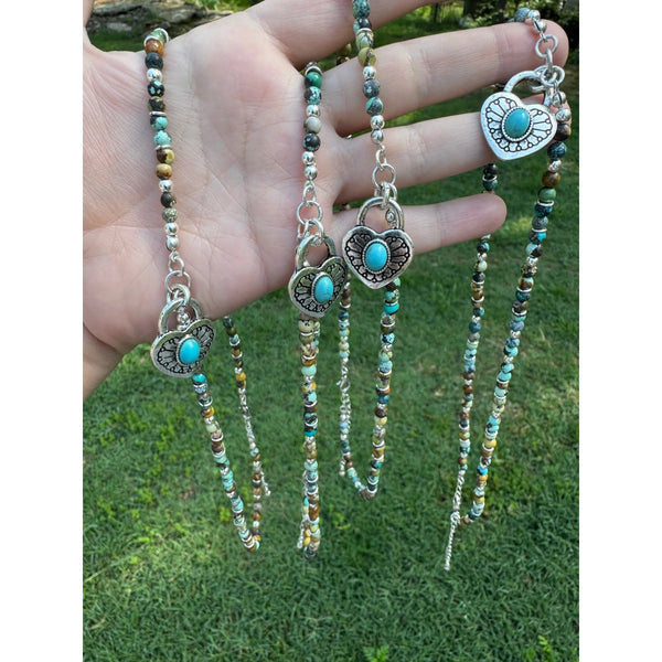 Beaded Lock Necklace