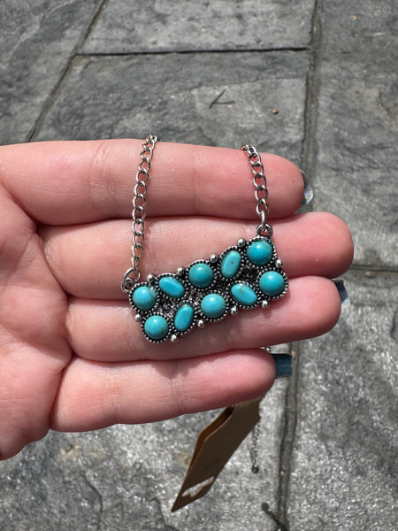 Cluster Bar Necklace