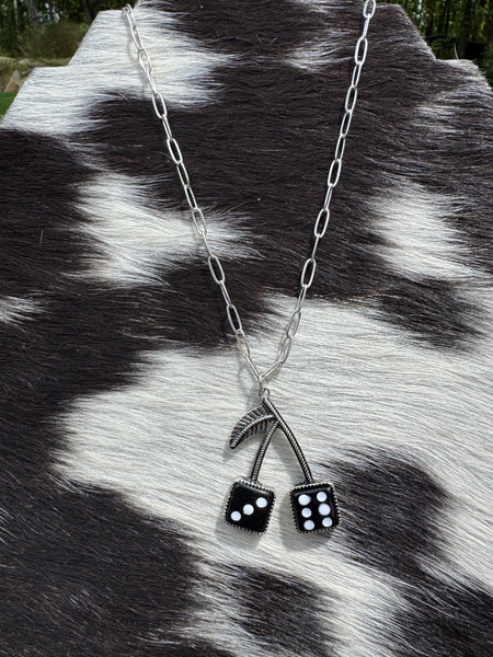 Cherry Dice Necklace