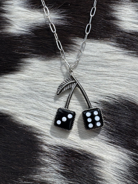 Cherry Dice Necklace