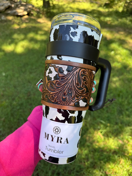 Wide Wyoming Tumbler - Black/White