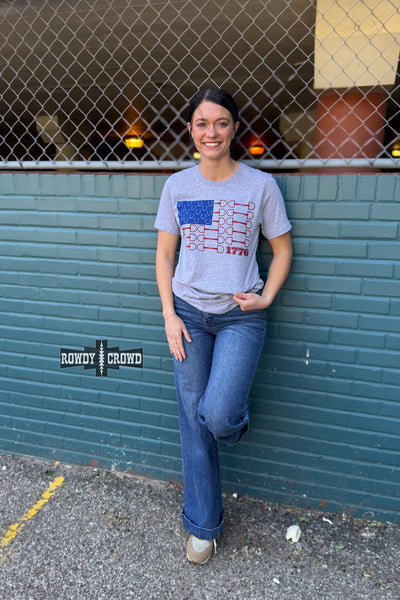 Bit of Freedom Tee- GRAY