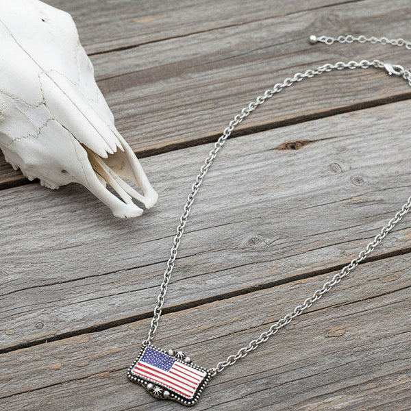 TXR American Flag Necklace