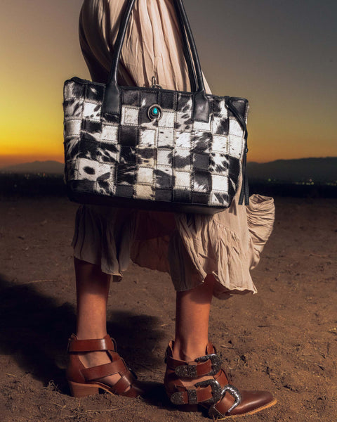 Loyal West Rodeo Ankle Bootie In Calfskin - Bone & Saddle