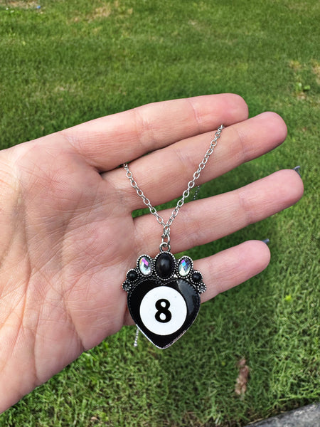 Glitzy 8 Ball - Black