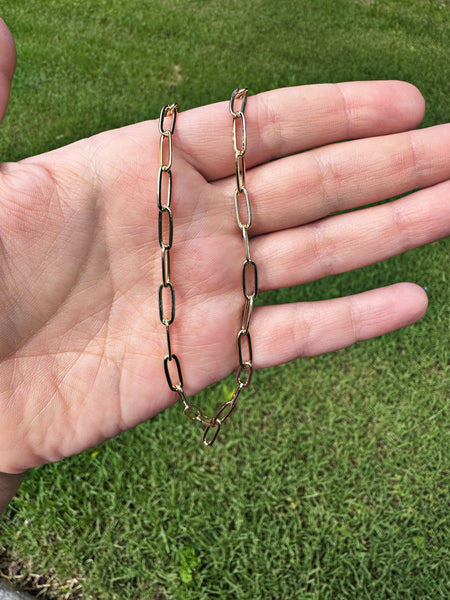 Paperclip Necklace - Gold