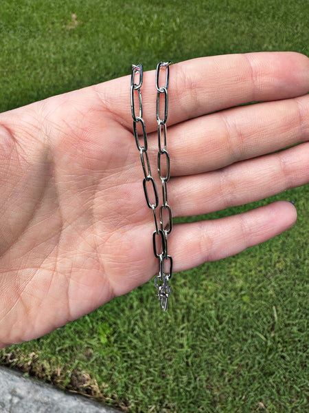 Paperclip Necklace - Silver