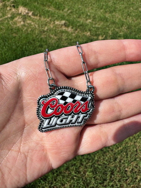 Race Flag Beer Necklace