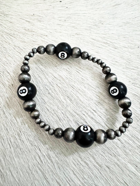 8 Ball Stretch Bracelet