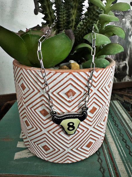 8 Ball Bull Necklace