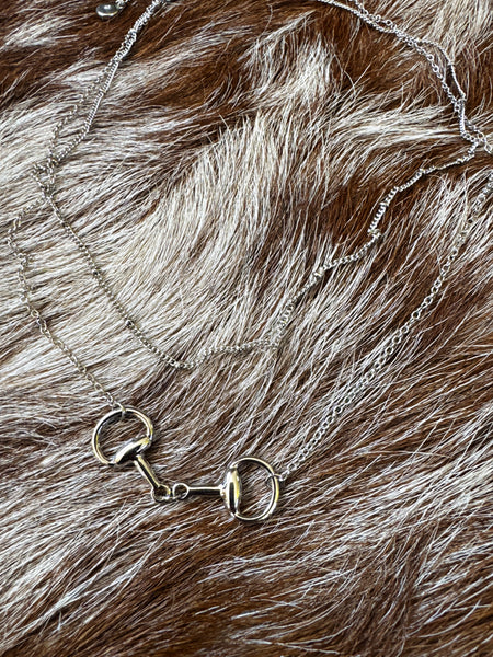 Dainty Snaffle Layered Necklace - 2 Colors