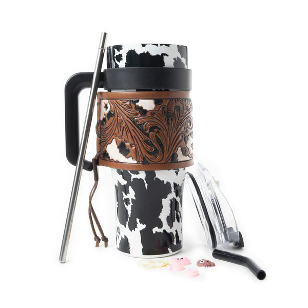 Wide Wyoming Tumbler - Black/White