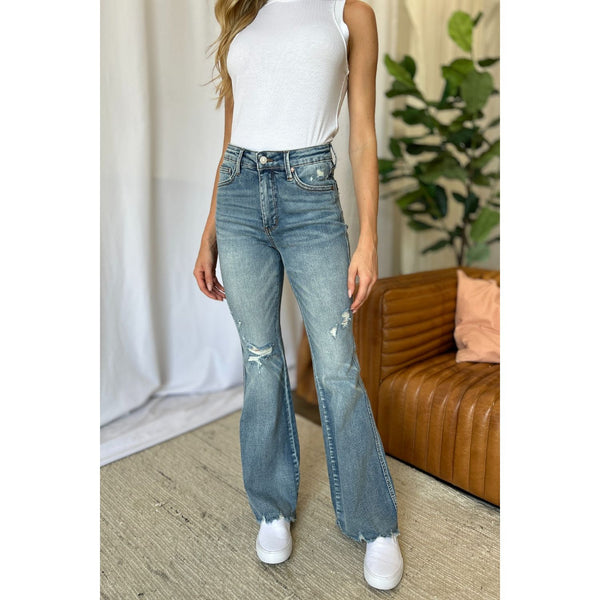 Judy Blue - Medium Rise Tummy Control Destroy Flare